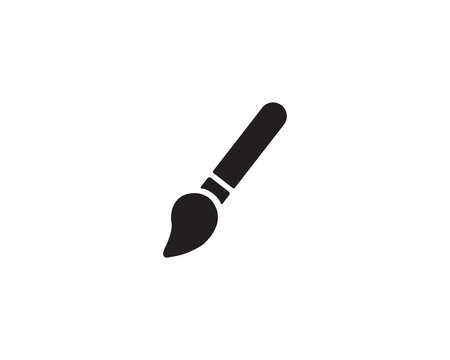 Brush icon vector symbol design illustration