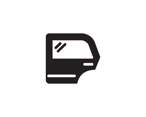 Car door icon vector symbol design illustration