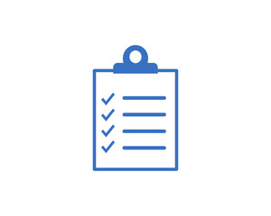 Checklist clipboard icon vector design illustration 