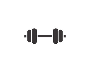 Dumbbell icon vector symbol design illustration