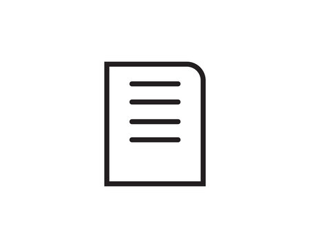Document application paper icon vector symbol design