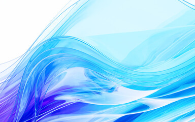 Abstract gradient glass background, 3d rendering.