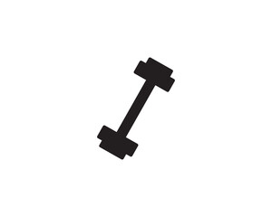 Dumbbell weight icon vector symbol design illustration.