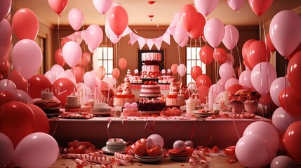 A Beautiful Decorated Location for Special Events Like Birthday Party