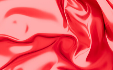 Abstract silk fabric design element, silk background, 3d rendering.