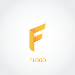 geometric letter f logo