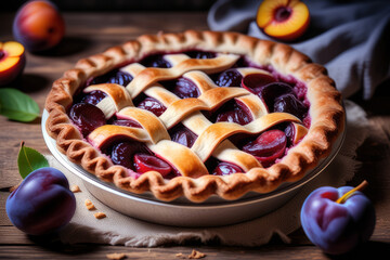 plum cake, generated by artificial intelligence
