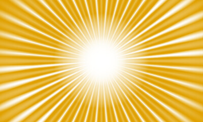 Sunray yellow background. Sunburst retro vector. Starburst shape