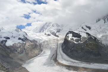 snow covered mountains