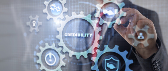 Credibility Improvement. Modern business finance solution concept