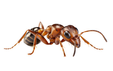 Hardworking Ants Small but Mighty on a White or Clear Surface PNG Transparent Background