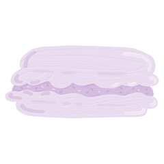 Oil painting dessert macaron cartoon PNG
