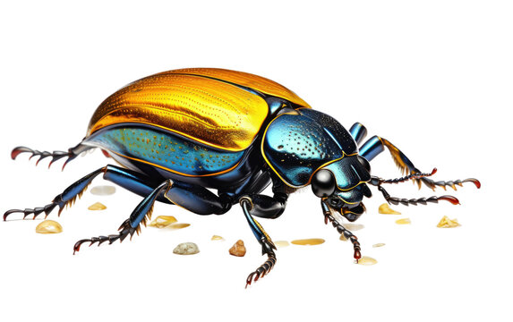 Dung Disposal Experts The Bess Beetle on a White or Clear Surface PNG Transparent Background