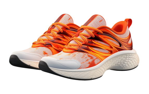 Blaze Boost Igniting Athletic Performance on a White or Clear Surface PNG Transparent Background