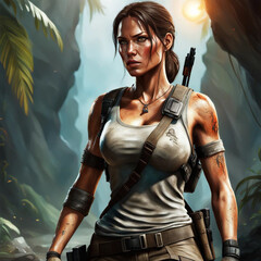 Lara Croft - obrazy, fototapety, plakaty