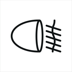 fog light icon aesthetic design and simple eps 10