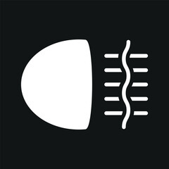 fog light icon aesthetic design and simple eps 10