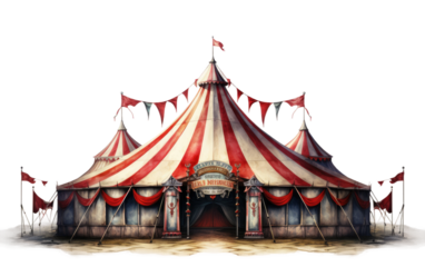 Alluring Circus Advertisement Poster Wonders on a White or Clear Surface PNG Transparent Background