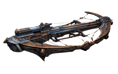 Silent Hunter Crossbows Stealthy Precision on a White or Clear Surface PNG Transparent Background