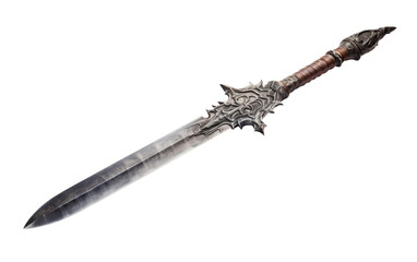 Classic Sword Cutlass Legacy Weapon on a White or Clear Surface PNG Transparent Background