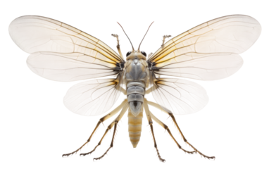 Eerie Charm Aquatic Dobsonflys Mystery on a White or Clear Surface PNG Transparent Background