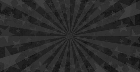 黒 集中線 星 レトロ パノラマ