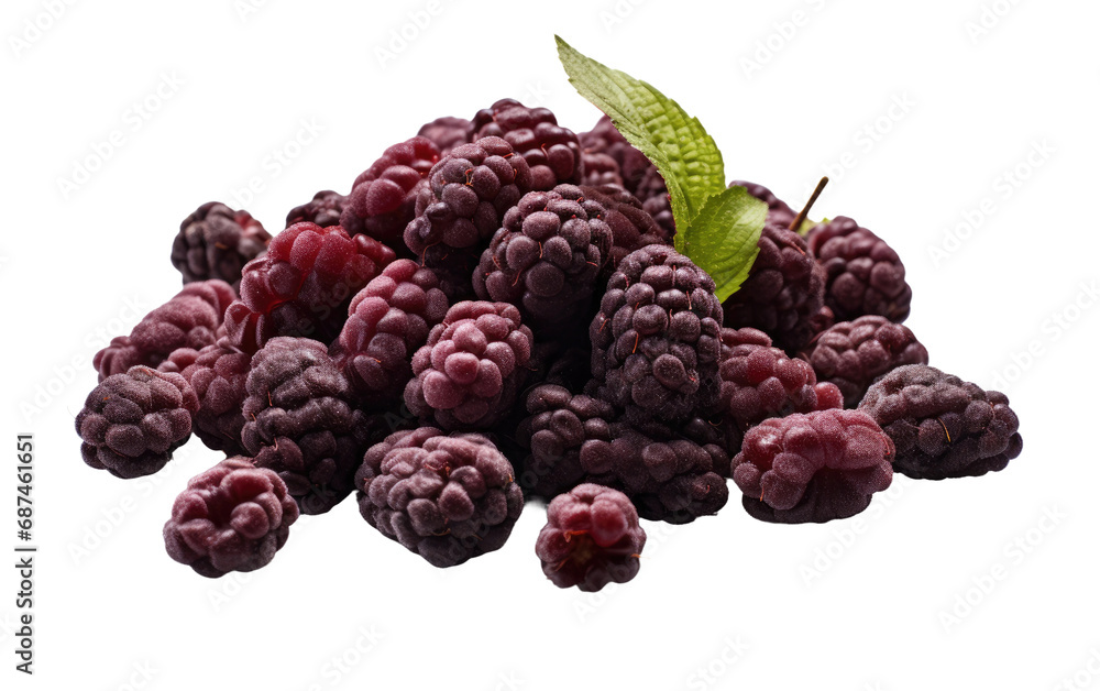 Sticker Flavorful Boysenberry Delights Dried Treat on a White or Clear Surface PNG Transparent Background