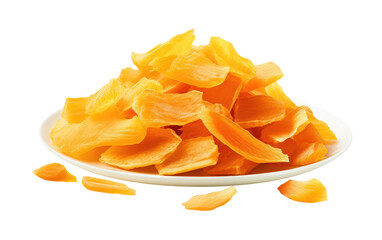 Burst of Flavor Dried Papaya Essence on a White or Clear Surface PNG Transparent Background - obrazy, fototapety, plakaty