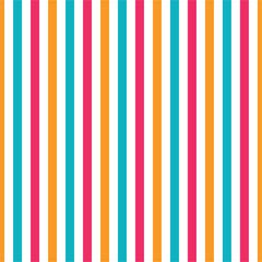 colorful striped seamless pattern, colorful wallpaper with vertical stripes on white background vector.