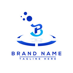 Letter PB blue logo Professional for all kinds of business
