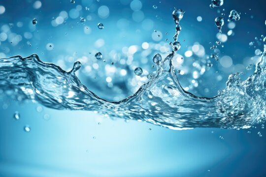  Water splashing on the water surface background