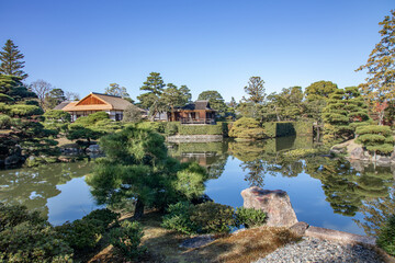 Fototapeta na wymiar View of Katsura Imperial Villa, Kyoto, Japan