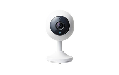 Ensuring Safety with Surveillance Cameras on a White or Clear Surface PNG Transparent Background