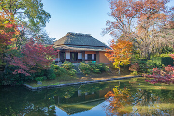 Japanese traditional house at Katsura Imperial Villa, Kyoto, Japan