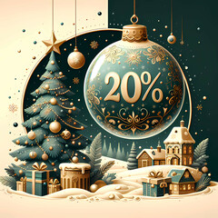 Christmas Magic: Decorations, Christmas Tree, and Ornaments with 20% Discount
