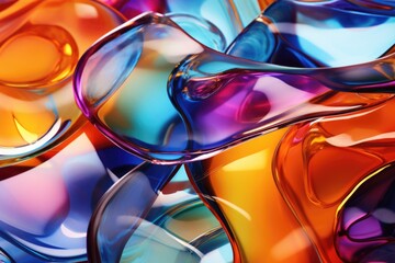 Colorful glass abstract graphic background
