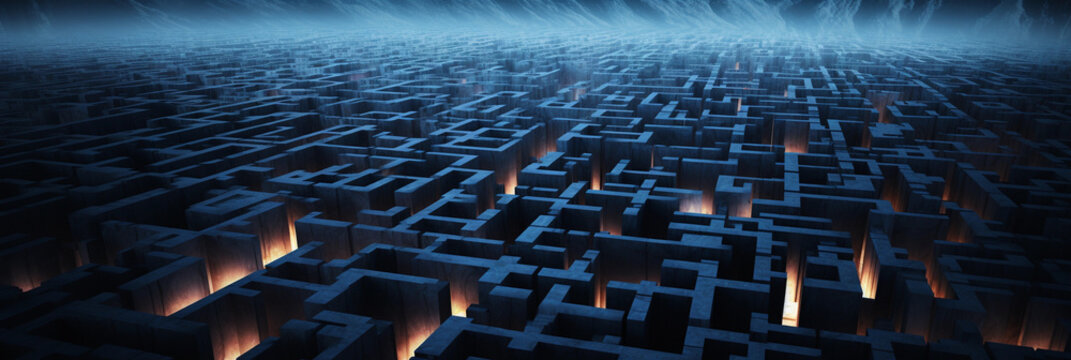 Futuristisches Labyrinth