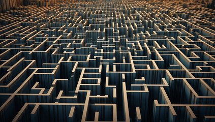 Obraz premium Futuristisches Labyrinth