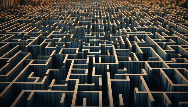 Futuristisches Labyrinth
