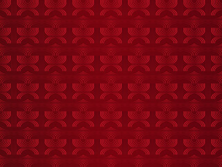 Red background with abstract stripes pattern. Modern cover design with gradient red color.
