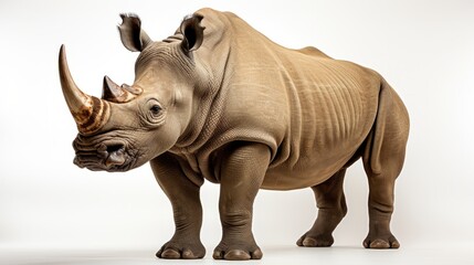 Fototapeta premium Rhino isolated on a white background