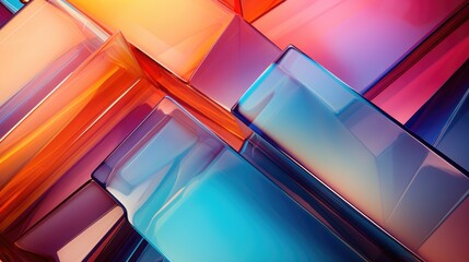 Fototapeta premium Colorful glass abstract graphic background