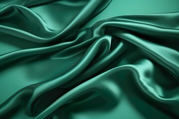 Obraz premium 緑色のドレープ布素材01