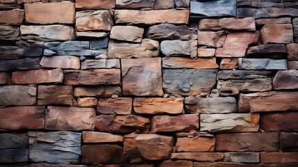 Stone bricks used for wall decoration Natural stone