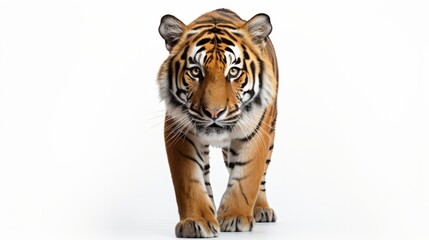 Obraz premium Tiger isolated on a white background
