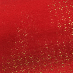 Fototapeta premium Art- Deco shabby abstract background. Red and gold leather scrapbook paper universal use