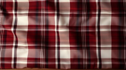 Red and white lumberjack plaid print with a seamless