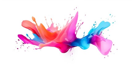 Colorful paint splash