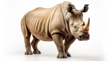 Fototapeta premium Rhino isolated on a white background