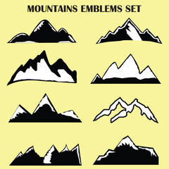 Mountain Shapes For Logos.eps file.